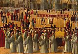 Piazza Canvas Paintings - Procession in Piazza S. Marco [detail]